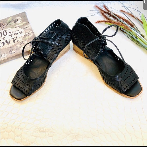 Jeffrey Campbell “Rodillo” Cutout Wedge Sandals - Picture 3 of 6